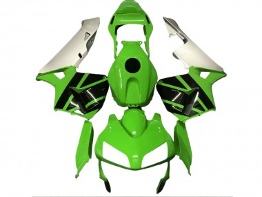 2003-2004 Gloss Green & Matte Silver Honda CBR600RR Motorcycle Fairings