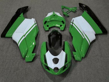 2003-2004 Gloss Green & White Ducati Ducati 749 999 Motorcycle Fairings