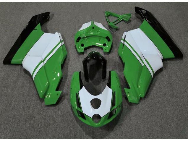 2003-2004 Gloss Green & White Ducati Ducati 749 999 Motorcycle Fairings