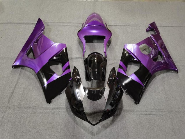 2003-2004 Gloss Purple & Black Suzuki GSXR 1000 Motorcycle Fairings 2003-2004 Gloss Purple & Black Suzuki GSXR 1000 Motorcycle Fairings