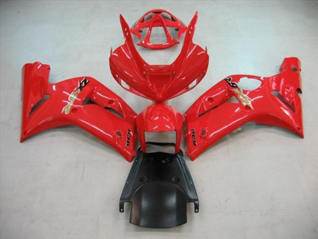 2003-2004 Gloss Red Kawasaki ZX6R Motorcycle Fairings 2003-2004 Gloss Red Kawasaki ZX6R Motorcycle Fairings