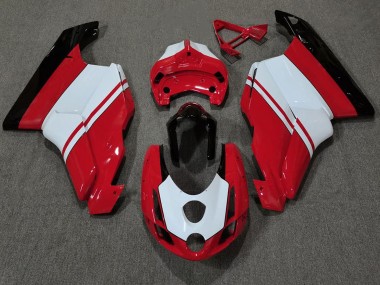 2003-2004 Gloss Red & White Ducati Ducati 749 999 Motorcycle Fairings