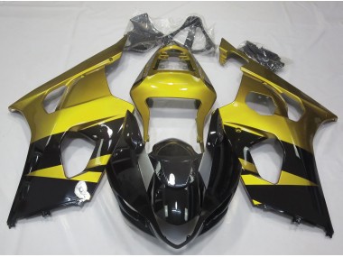 2003-2004 Gloss Yellow & Black Suzuki GSXR 1000 Motorcycle Fairings
