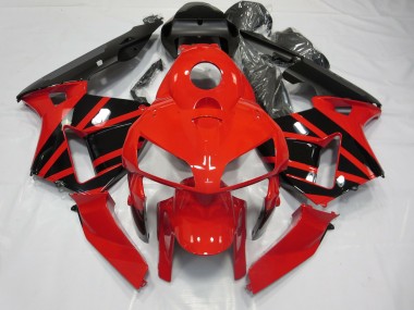 2003-2004 Red & Black OEM Style Honda CBR600RR Motorcycle Fairings