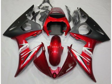 2003-2004 Red & White Yamaha R6 Motorcycle Fairings
