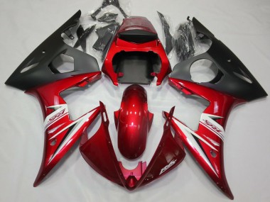 2003-2004 Red & White Yamaha R6 Motorcycle Fairings