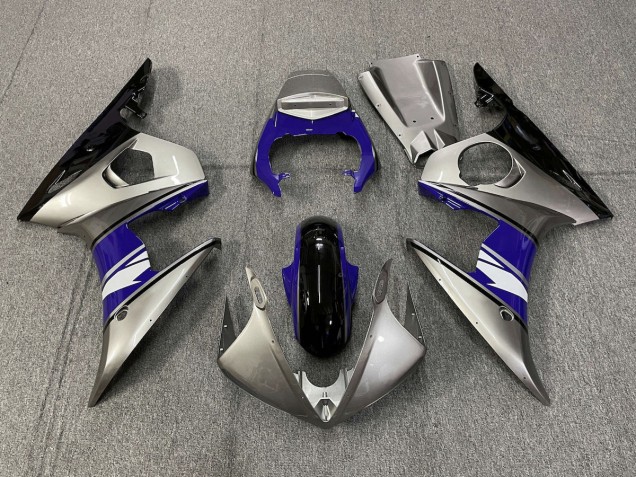 2003-2004 Silver and Purple style Yamaha R6 Motorcycle Fairings 2003-2004 Silver and Purple style Yamaha R6 Motorcycle Fairings