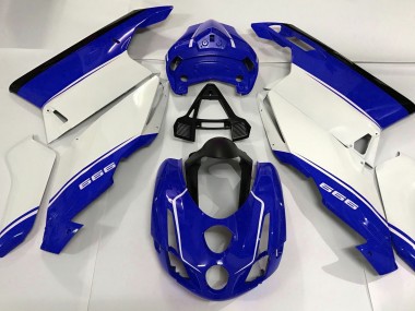 2003-2004 White Blue and Black Ducati Ducati 749 999 Motorcycle Fairings