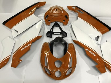2003-2004 White Orange and Black Ducati Ducati 749 999 Motorcycle Fairings