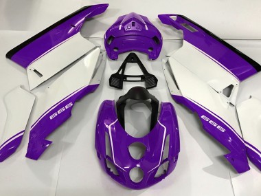 2003-2004 White Purple and Black Ducati Ducati 749 999 Motorcycle Fairings