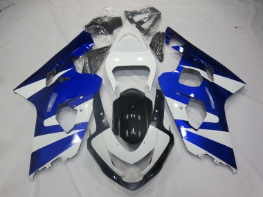 2004-2005 Blue White OEM Style Suzuki GSXR 600-750 Motorcycle Fairings
