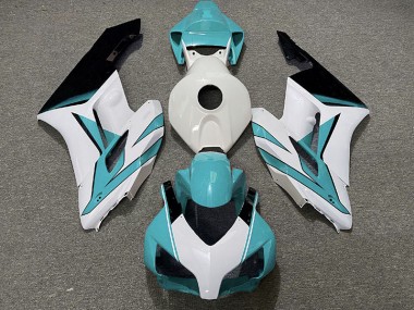 2004-2005 Cyan White and Gloss Black Honda CBR1000RR Motorcycle Fairings