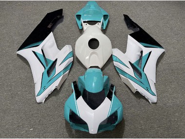 2004-2005 Cyan White and Gloss Black Honda CBR1000RR Motorcycle Fairings