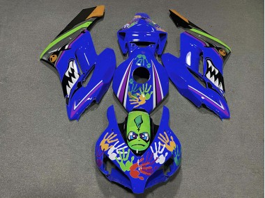 2004-2005 Dark Blue Shark Honda CBR1000RR Motorcycle Fairings