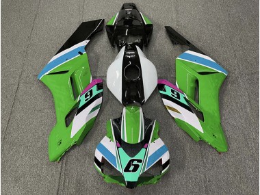 2004-2005 Green 6 Honda CBR1000RR Motorcycle Fairings