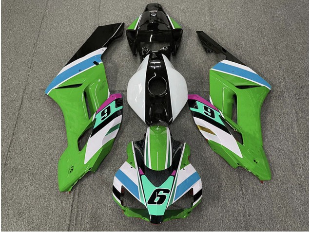2004-2005 Green 6 Honda CBR1000RR Motorcycle Fairings