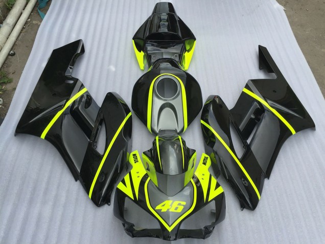 2004-2005 Grey Black and High Viz Honda CBR1000RR Motorcycle Fairings