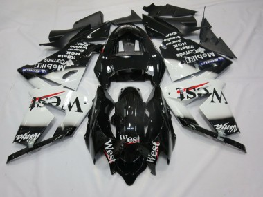 2004-2005 White West Kawasaki ZX10R Motorcycle Fairings