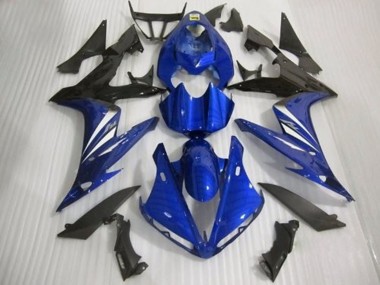 2004-2006 Blue Black and White Gloss Style Yamaha R1 Motorcycle Fairings
