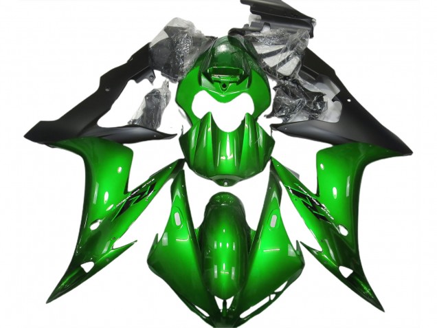 2004-2006 Gloss Green & Black Yamaha R1 Motorcycle Fairings