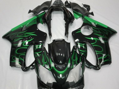 2004-2007 Light Green Flame Honda CBR600 F4i Motorcycle Fairings