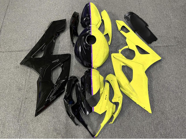 2005-2006 Black and Yellow Suzuki GSXR 1000 Motorcycle Fairings
