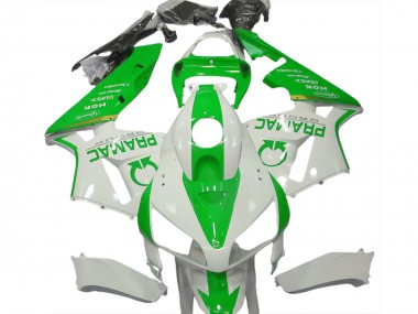 2005-2006 Light Green and White Pramac Honda CBR600RR Motorcycle Fairings