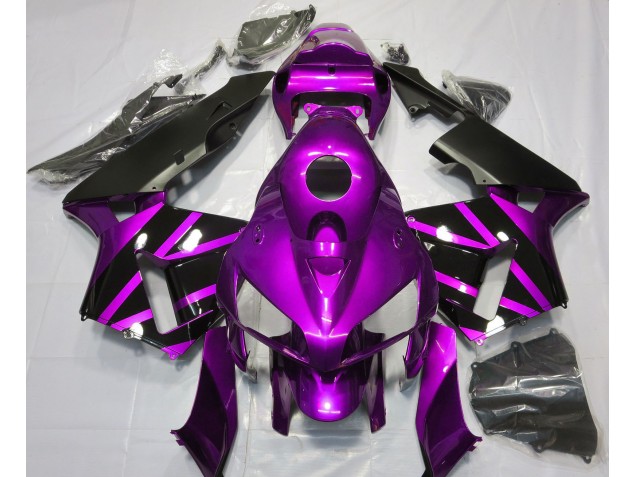 2005-2006 Purple & Gloss Black Design Honda CBR600RR Motorcycle Fairings
