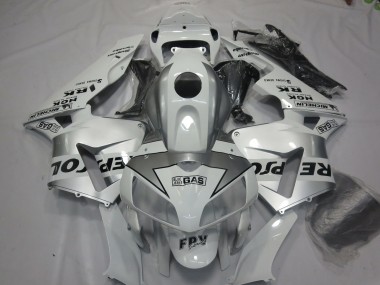 2005-2006 Silver Repsol Honda CBR600RR Motorcycle Fairings