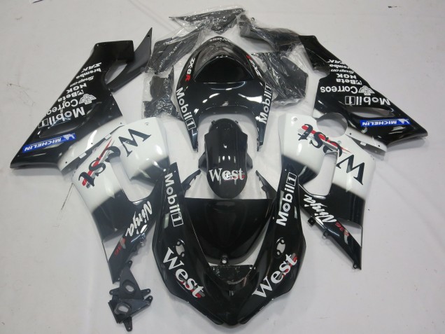 2005-2006 West Kawasaki ZX6R Motorcycle Fairings 2005-2006 West Kawasaki ZX6R Motorcycle Fairings