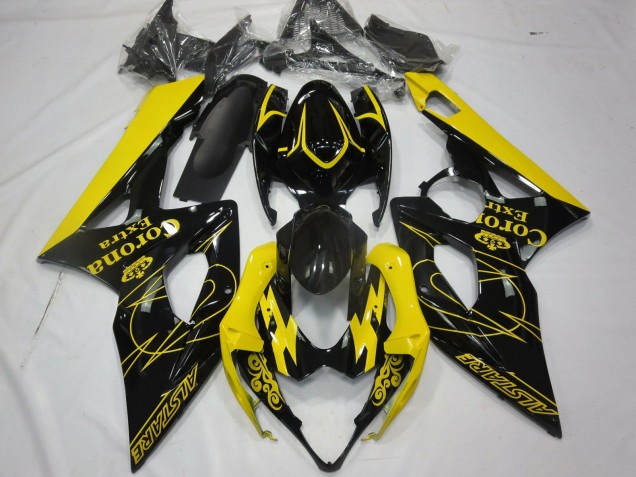 2005-2006 Yellow Corona Suzuki GSXR 1000 Motorcycle Fairings