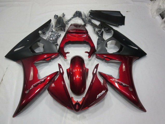 2005 Maroon Red Yamaha R6 Motorcycle Fairings 2005 Maroon Red Yamaha R6 Motorcycle Fairings