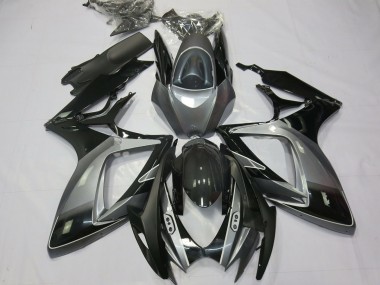 2006-2007 Black Grey Special Suzuki GSXR 600-750 Motorcycle Fairings