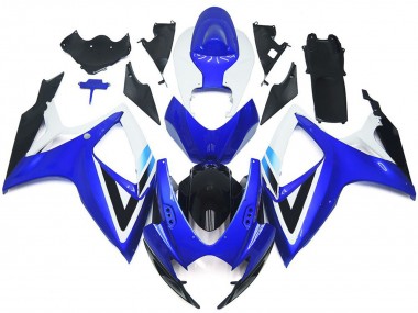2006-2007 Deep Blue and Light Blue OEM Style Suzuki GSXR 600-750 Motorcycle Fairings