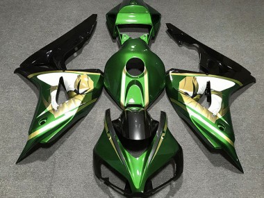 2006-2007 Green & Gold Honda CBR1000RR Motorcycle Fairings