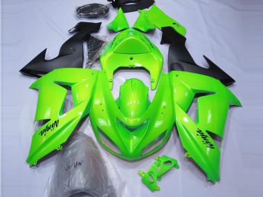 2006-2007 Lime Green Kawasaki ZX10R Motorcycle Fairings