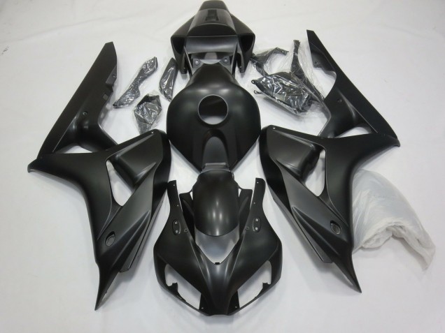 2006-2007 Matte Black Honda CBR1000RR Motorcycle Fairings