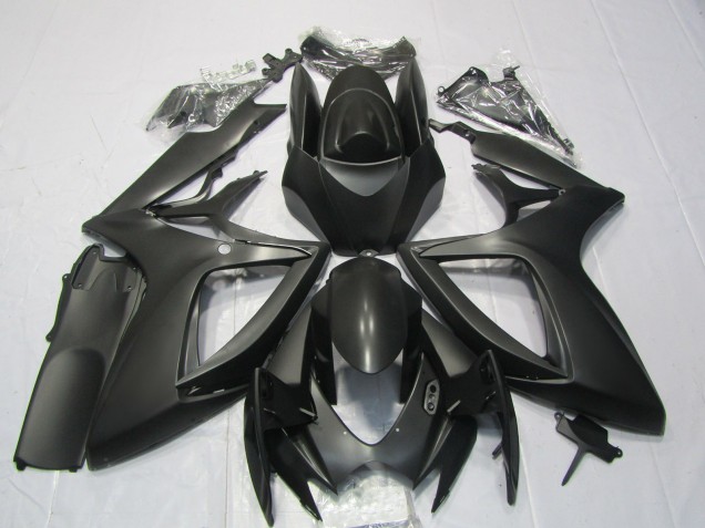 2006-2007 Matte Black Suzuki GSXR 600-750 Motorcycle Fairings