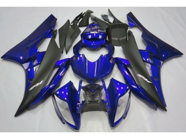 2006-2007 Metallic Blue & Black Yamaha R6 Motorcycle Fairings 2006-2007 Metallic Blue & Black Yamaha R6 Motorcycle Fairings