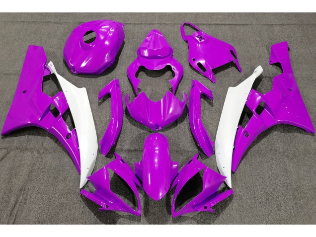 2006-2007 Pearl Purple Yamaha R6 Motorcycle Fairings