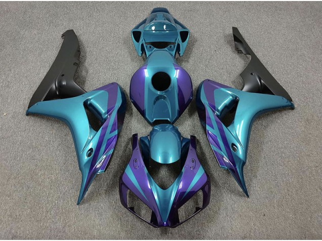 2006-2007 Purple and Emerald Honda CBR1000RR Motorcycle Fairings