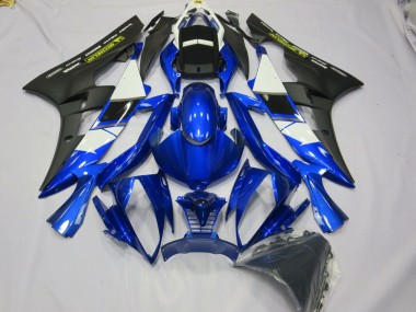 2006-2007 Depp Blue with Yellow Decal Yamaha R6 Motorcycle Fairings