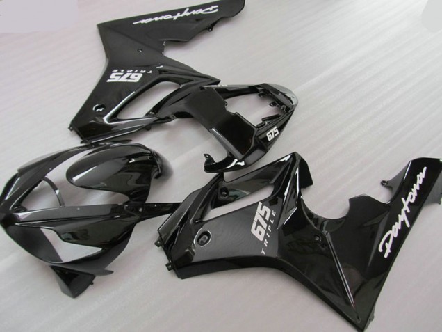 2006-2008 Black Triple Triumph Daytona 675 Motorcycle Fairings