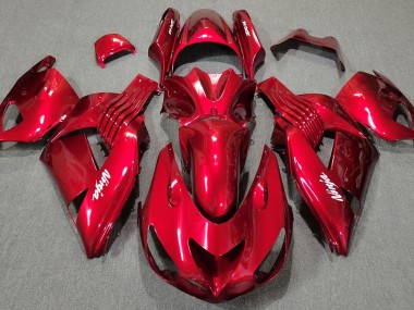2006-2011 Gloss Red Kawasaki ZX14R Motorcycle Fairings