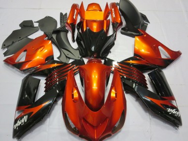 2006-2011 Green Black Kawasaki ZX14R Motorcycle Fairings