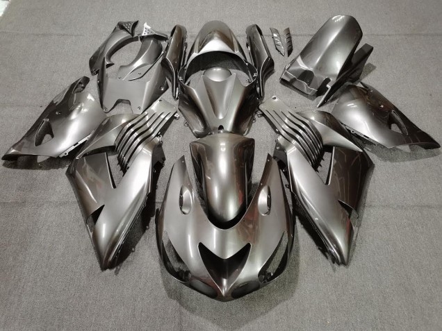 2006-2011 Silver Kawasaki ZX14R Motorcycle Fairings 2006-2011 Silver Kawasaki ZX14R Motorcycle Fairings
