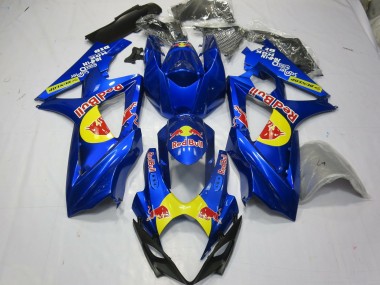 2007-2008 Blue Red Bull Suzuki GSXR 1000 Motorcycle Fairings