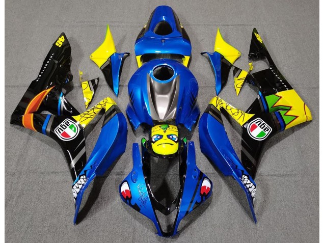 2007-2008 Blue Shark Honda CBR600RR Motorcycle Fairings
