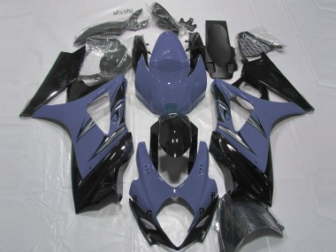 2007-2008 Dark Blue and Black Suzuki GSXR 1000 Motorcycle Fairings