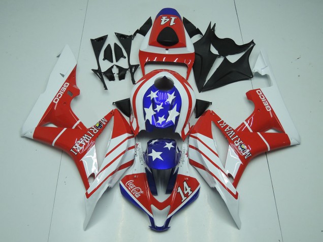 2007-2008 Geico 14 Honda CBR600RR Motorcycle Fairings